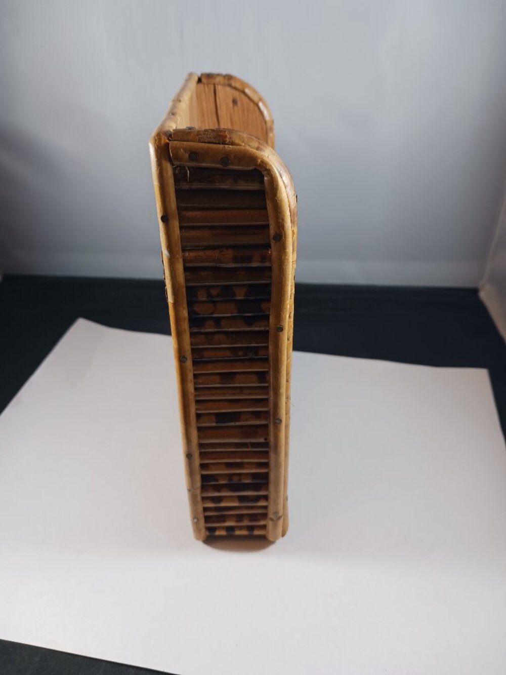 Vintage Rattan Note Pad Holder - Picture 4 of 8